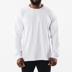 T-shirt de sport décontracté à manches longues pour homme, coupe ample, haute qualité, idéal pour l'entraînement et la course à pied – Nouvelle collection en promotion - Product Image 4