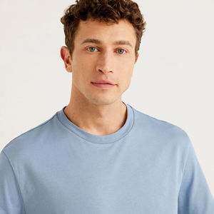 Camiseta de Hombre de Primera Calidad, 100% Algodón, Impresión Personalizada, Servicio OEM, Diseño de Logotipo, Color Personalizado, Corte Holgado, Tejido de Punto de Alta Calidad - Product Image 5