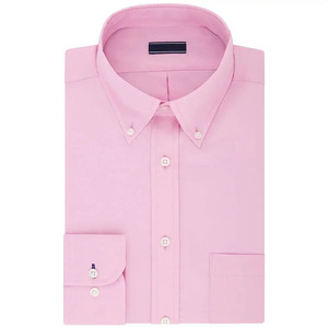Mens Button Down Shirt Long Sleeve Cotton Poplin Smart Casual Fashion Shirt OEM ODM Bulk Manufacturer - Product Image 4