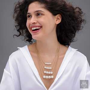 Collier de perles multicouches anti-ternissement PRAO Produit élégant et durable pour les amateurs de bijoux - Product Image 3