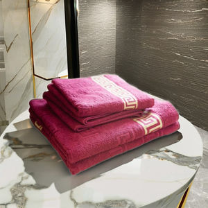 ผ้าเช็ดตัวผ้าฝ้ายแจ็คการ์ดสุดหรูสำหรับผู้ชาย - Product Image 1