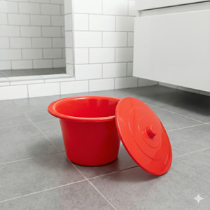 Bacinica de Plástico Sellada a Olores con Tapa Segura, Material PP Premium, Diseño Desmontable, Fácil Limpieza y Almacenamiento Compacto para el Hogar - Product Image 1