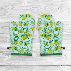 Indian Premium Fine Quality 100% Cotton Modern Floral Print Oven Mitt Washable Eco Sustainable Custom Color Print <b>Kitchen</b>. - Product Image 1