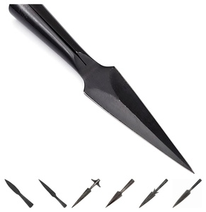 Couteau de poche médiéval unique forgé à la main avec pointe à douille, en acier inoxydable de qualité industrielle, pour la chasse, objet de collection - Product Image 2