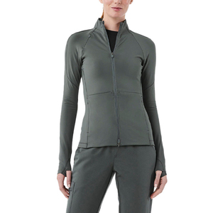 Wholesale Factory Made Premium Quality Spandex Eco Friendly Zipper Jackets Soft Medical Dental Unisex <b>Nursing</b> <b>Scrubs</b> Jacket - Product Image 5