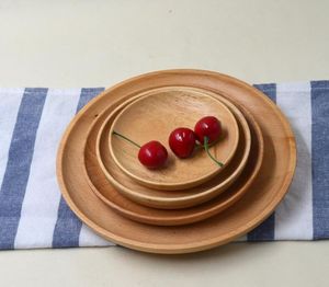 Assiette en bois naturel faite à la main, assiette de service rustique en bois pour table à manger, cuisine, restaurant, collations, fruits et décoration intérieure - Product Image 2