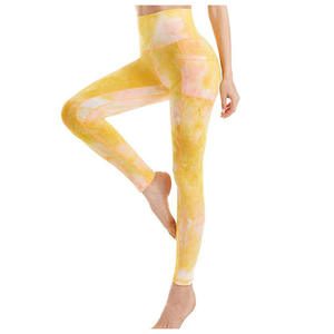 Leggings de sport taille haute pour la gym, extensibles, à compression, avec fermeture élastique à la taille - Product Image 4