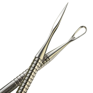 Double-Ended Facial Acne <b>Extractor</b> Tool Pimple Popper Tool Double Sided Blackhead Removal Needle Facial Skin Care Cleaning - Product Image 4