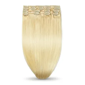 Peluca de Cabello Humano 100% Remy con Trama Completa, Larga, Rubia Platino, con Mechas, Textura Ondulada Natural, Personalizable - Product Image 1