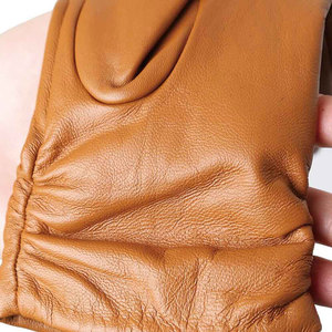 Gants d'hiver tactiles en cuir, taille personnalisée, doux, écologiques, respirants, thermiques, pour la détection par aiguille, sportifs - Product Image 5