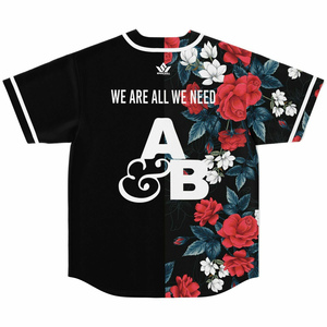 Maillot de baseball SPARKWELL à imprimé floral pour homme, manches courtes, respirant, en polyester, coupe classique, pour toutes les saisons - Product Image 4