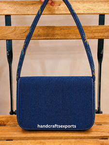 Sac à bandoulière personnalisé de luxe fait main, motif coucher de soleil tropical, perles, fermeture magnétique sécurisée, léger, durable, résistant, tendance - Product Image 5