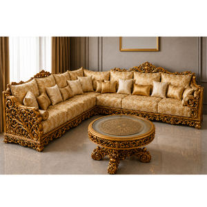 Juego de Sofás de Madera Personalizado de Estilo Versalles de Lujo para Sala de Estar DST EXPORTS - Product Image 1