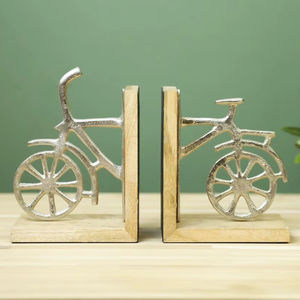 Elegantes Sujetalibros Metálicos Tradicionales para Decoración de Hogar y Oficina, Ofrecen Soporte Resistente, Organización de Estantes con Estilo Minimalista, para Bodas - Product Image 1