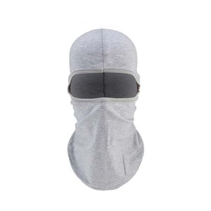Balaclava unisexe en coton gris, couvre-visage intégral, protection extérieure, taille adulte 54-56 cm, vêtements de sport, prix bas, faible MOQ - Product Image 1