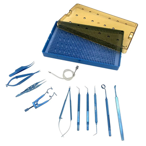 Juego de Instrumentos Microquirúrgicos de Metal Azul para Operaciones Oftálmicas, Clase II, Uso Manual - Product Image 6