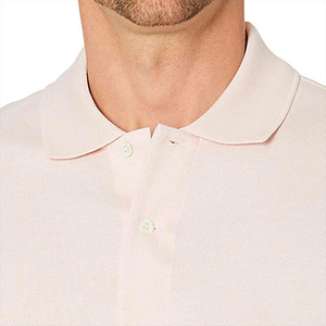 Polo de Manga Larga para Hombre, Color Sólido, Algodón Jersey, Transpirable, Diseño Casual de Punto, Corte Regular, Ropa Informal - Product Image 4