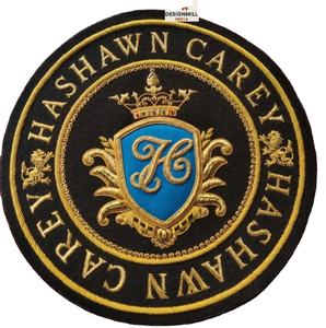 Écussons brodés sur mesure de luxe de haute qualité, fil de bullion, effet 3D en relief, résistants à l'eau, vente en gros, crête de mode - Product Image 2