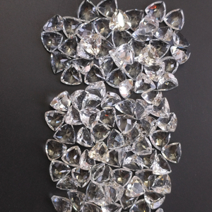 Topacio Blanco Natural de 7MM con Corte Trillón, Gema Suelta de la Mejor Calidad para la Fabricación de Joyas - Product Image 3