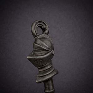 Cast Iron Knight Helmet <b>Bottle</b> <b>Opener</b> Medieval Armor Design Strong Grip Durable Finish Perfect for Home <b>Bar</b> and Fantasy Decor - Product Image 3