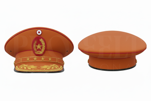 Hot Selling Customized Hand Embroidery Brim Headwear Trendy Solid Plain Color Formal Dress Uniform General Peak <b>Hats</b> For Unisex - Product Image 6