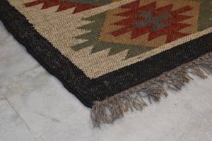 Alfombra de Yute Reversible Tejida a Mano, Alfombra Kilim Plegable de Fibra Natural para Sala de Estar y Hotel a Precio de Mayoreo - Product Image 3