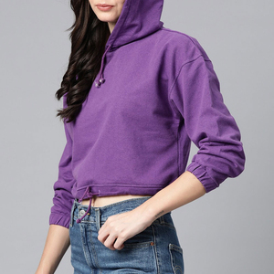Sudadera Corta de Invierno para Mujer, Diseño Personalizado, Secado Rápido, Estilo Urbano, 100% Algodón Ecológico, Alta Calidad, Gran Venta - Product Image 2