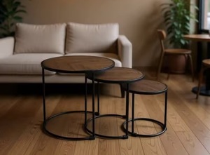 Mesa de Centro Plegable Portátil de Diseño Premium Unicorn Handicrafts, Muebles Metálicos de Lujo, Decoración Moderna para Sala de Estar - Product Image 5