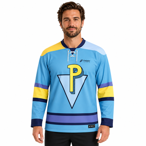 Maillot de hockey sur glace personnalisé sublimé, respirant, uniforme d'entraînement d'équipe, maillot de hockey personnalisé à lacets pour hommes et jeunes - Product Image 3
