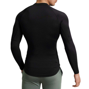 <b>Mens</b> Custom <b>Compression</b> T-<b>Shirt</b> Wholesale Quick Dry Breathable Eco-Friendly Anti-Bacterial Sportswear Fitness Running Gym - Product Image 3
