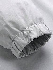 Mens Spring Knitted Zipper Eco-Friendly Breathable Lightweight White Gray Windbreaker <b>Jacket</b> Quick Dry Hooded Shell <b>Waterproof</b> - Product Image 4