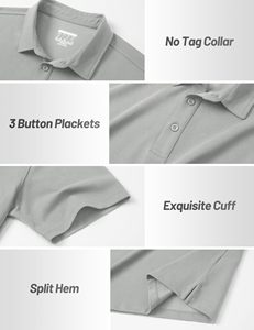 Camiseta Polo para Hombre al por Mayor, de Algodón de Alta Calidad, con Logotipo Personalizado Bordado, Transpirable, Informal, para Golf, Negocios y Uniformes - Product Image 4