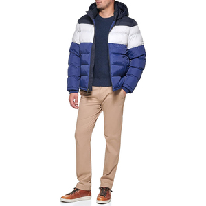 High Quality Men's Long <b>Thin</b> Bubble <b>Jacket</b> <b>Waterproof</b> Latest Fashion Style Customized Logo Wholesale Price Custom Sizes Shining - Product Image 3