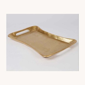 Bandeja de Servir de Acero Inoxidable Color Dorado, Diseño Moderno y Elegante, Bandeja Premium para Exhibición de Alimentos para Uso Doméstico - Product Image 2
