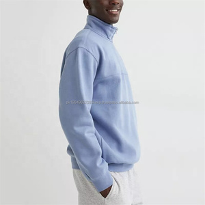 Chemises polo à fermeture éclair pour hommes DEC Oem, de haute qualité, en molleton de coton chaud pour l'hiver, logo personnalisé, chemise polo à fermeture éclair 14 pour hommes - Product Image 2