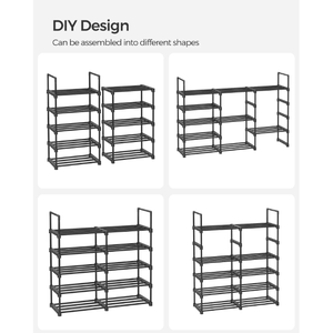 Organizzatore di scarpiera in metallo a 10 livelli e ripiano per scarpe - Product Image 5