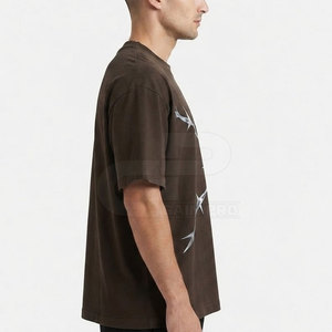 เสื้อยืดพิมพ์ลายสะท้อนแสงสไตล์ร่วมสมัยสำหรับผู้ชาย เสื้อยืดคอกลมผ้าฝ้ายนุ่มสบาย สตรีทแวร์ลำลอง เสื้อผ้าฤดูร้อนน้ำหนักเบาทันสมัย - Product Image 5