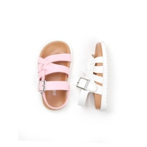 OZKIZ Korean Kids Premium Sandals <b>Open</b> Toe Summer Fashion for 2-7 Years Breathable Solid Pattern Wholesale - Product Image 1