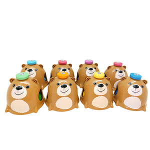 Brown Bear Shaped Push Bells 8 <b>Note</b> Diatonic <b>Note</b> Bells Early Music Learning Animal Themed Educational Music Toys Preschool - Product Image 3