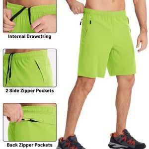 Pantalones Cortos Deportivos para Hombre con Bolsillo con Cierre, Precio al por Mayor, Pantalones Cortos para Hombre, Nueva Llegada, Pantalones Cortos para Hombre Hechos de Algodón y Poliéster, Pantalones Cortos para Hombre en Venta - Product Image 6