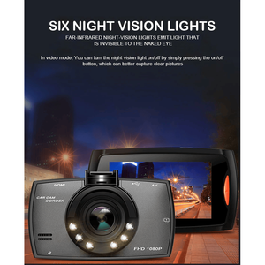 2.7 "Full HD 1080P auto DVR Cam con visione notturna anteriore e posteriore G-sensore per telecamere del veicolo - Product Image 4