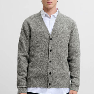 Best Selling High Quality Winter Knitted 100% Cotton Men's <b>Cardigan</b> <b>Sweater</b> Comfort Fit Breathable - Product Image 1