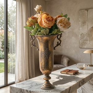 Vase décoratif en fer doré de luxe 2025, fait main, moderne, écologique, durable, pour la maison, le bureau, le salon, décoration de sol, nouvelle arrivée - Product Image 5