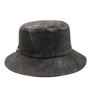 High Quality Men Women Custom Logo 100% Cotton Tie Dye Print Washed Fishing <b>Cap</b> Bucket <b>Hat</b> With Ring - Product Image 1