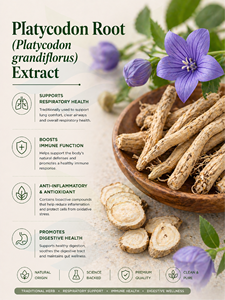 Extracto de raíz de Platycodon (Platycodon grandiflorus) de grado alimenticio 10:1 natural puro suministro directo de fábrica HGO en forma de polvo - Product Image 2