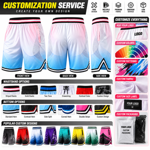 Pantalones Cortos de Baloncesto Sublimados Personalizados con Bolsillos, Transpirables, de Secado Rápido, con Paneles de Malla, para Deportes de Equipo, OEM, ODM, Venta al Por Mayor - Product Image 4