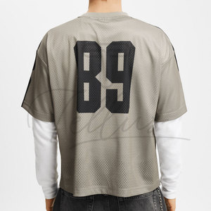 เสื้อยืดตาข่ายผ้าฝ้ายโพลีเอสเตอร์สไตล์ OEM ปี 2026 เสื้อยืดตาข่ายยอดนิยมสำหรับขาย ราคาขายส่ง - Product Image 5