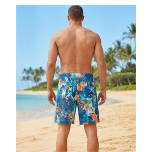 Shorts de Playa para Hombre, Ligeros, Nuevo Modelo, Fabricación Profesional, Cintura Media con Cordón Ajustable, Shorts de Baño para Hombre con Bolsillos - Product Image 3