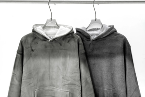 Sweat-shirt à capuche unisexe 350 GSM en molleton 100 % coton, délavage acide, personnalisable avec logo, streetwear, hiver, respirant, séchage rapide - Product Image 5
