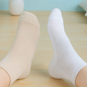 Thin Summer Breathable Solid Knitted <b>Women's</b> Mesh Ankle <b>Socks</b> Polyester/Cotton Bird's Eye Made in Korea Daily Use KJ3 - Product Image 5